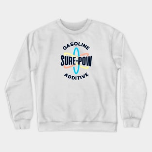 Sure-Pow Gasoline Additive (Logo Only - White) Crewneck Sweatshirt